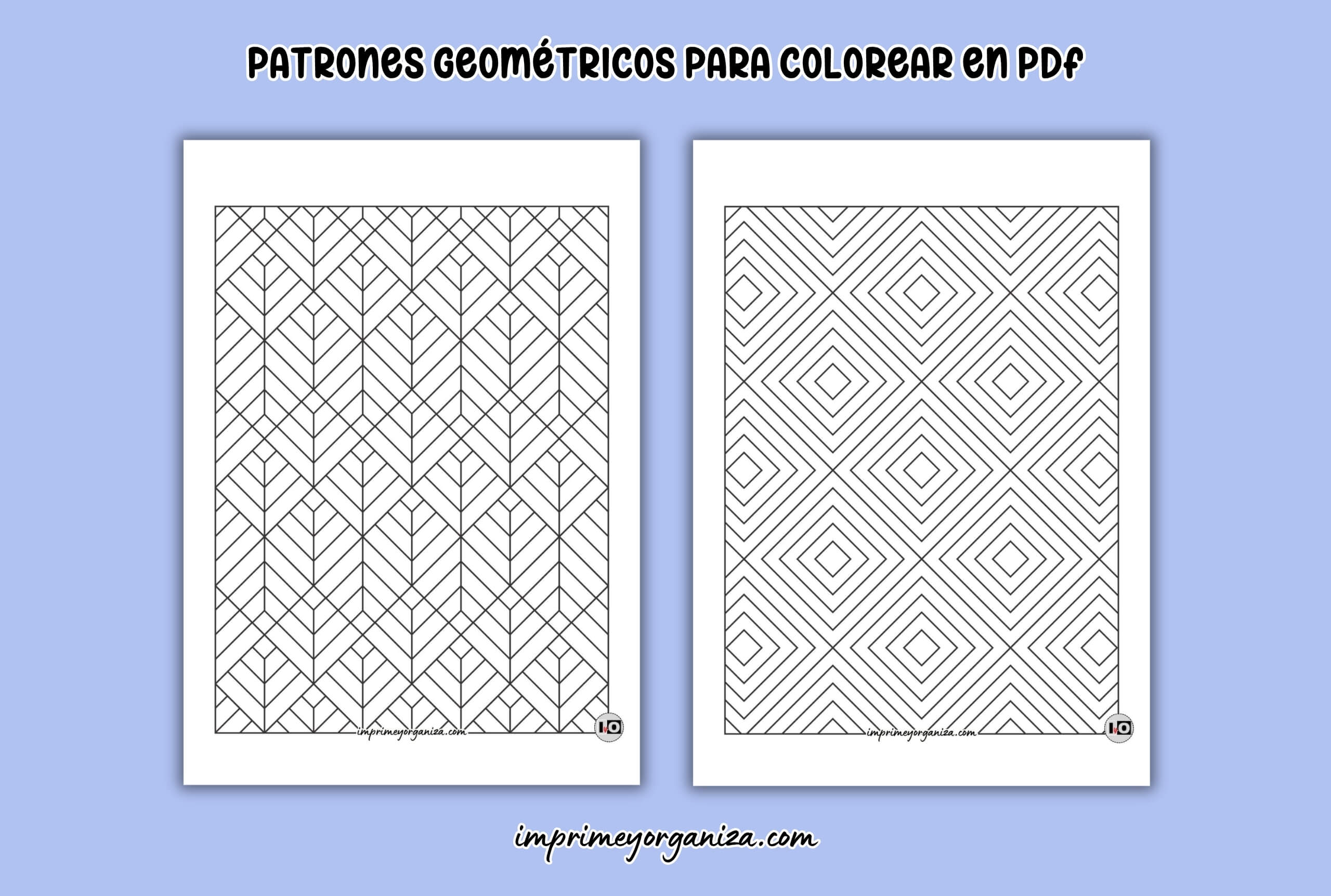 patrones geométricos para colorear gratis