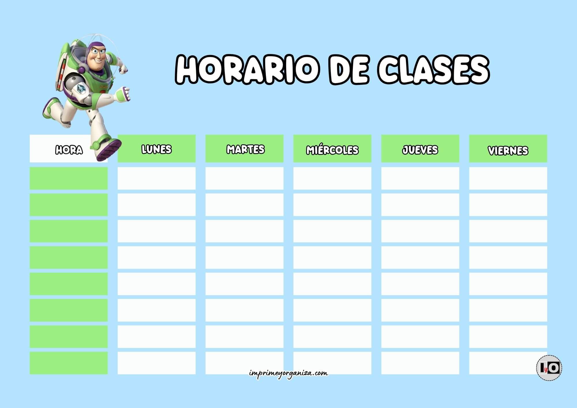 Horario de clases Buzz
