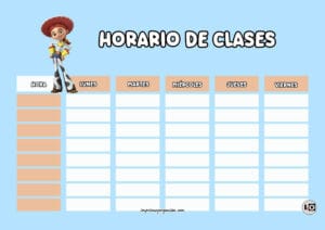 Horario de clases Jessie