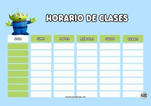 Horario de clases Marcianito