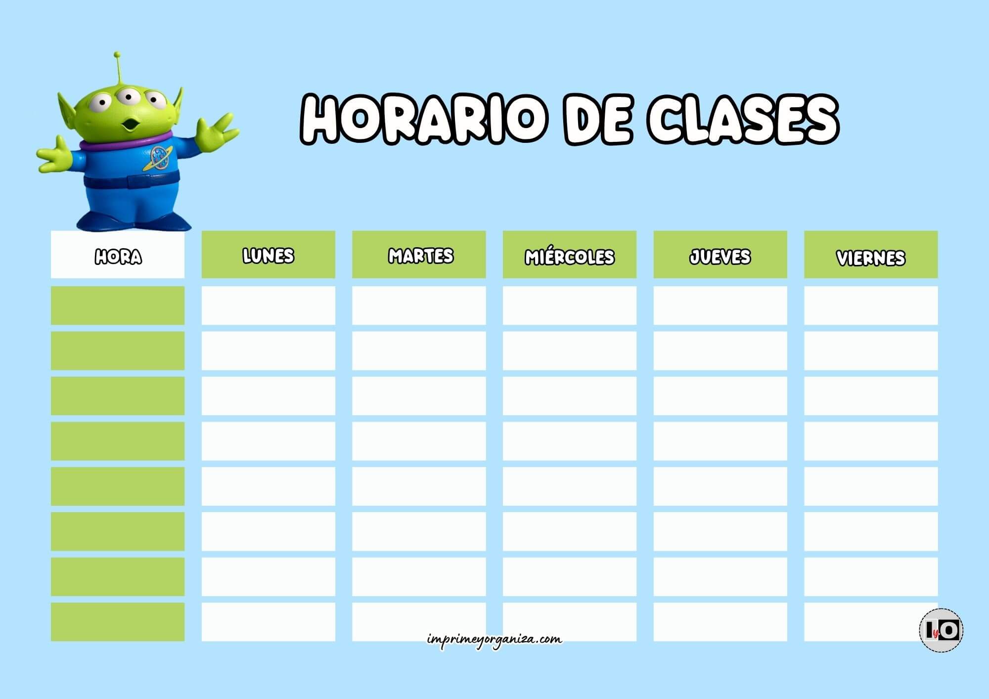 Horario de clases Marcianito