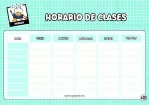 Horario de clases Pekkle