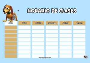 Horario de clases Slinky