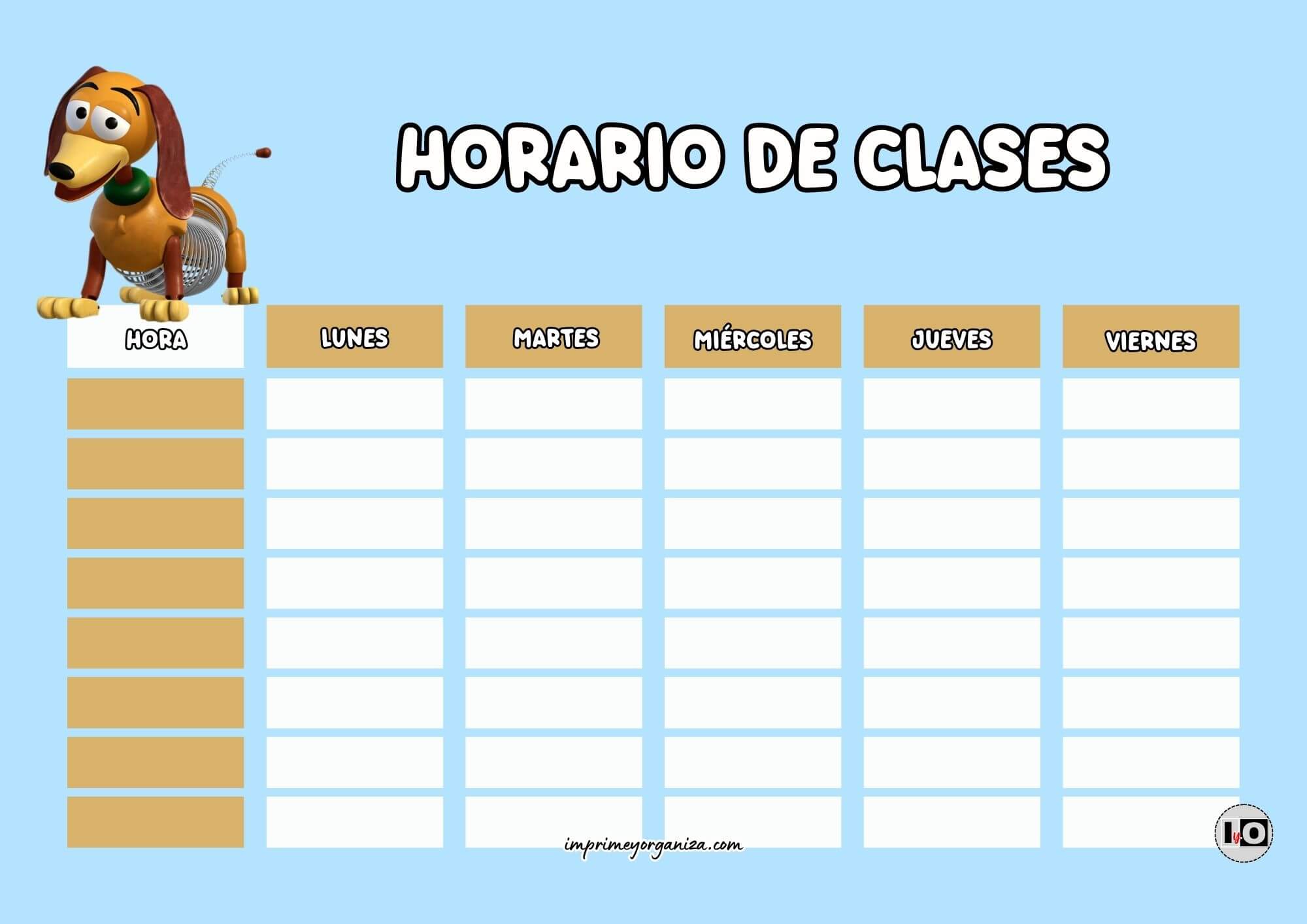 Horario de clases Slinky