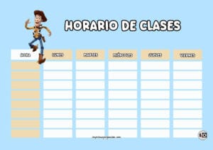 Horario de clases Woody