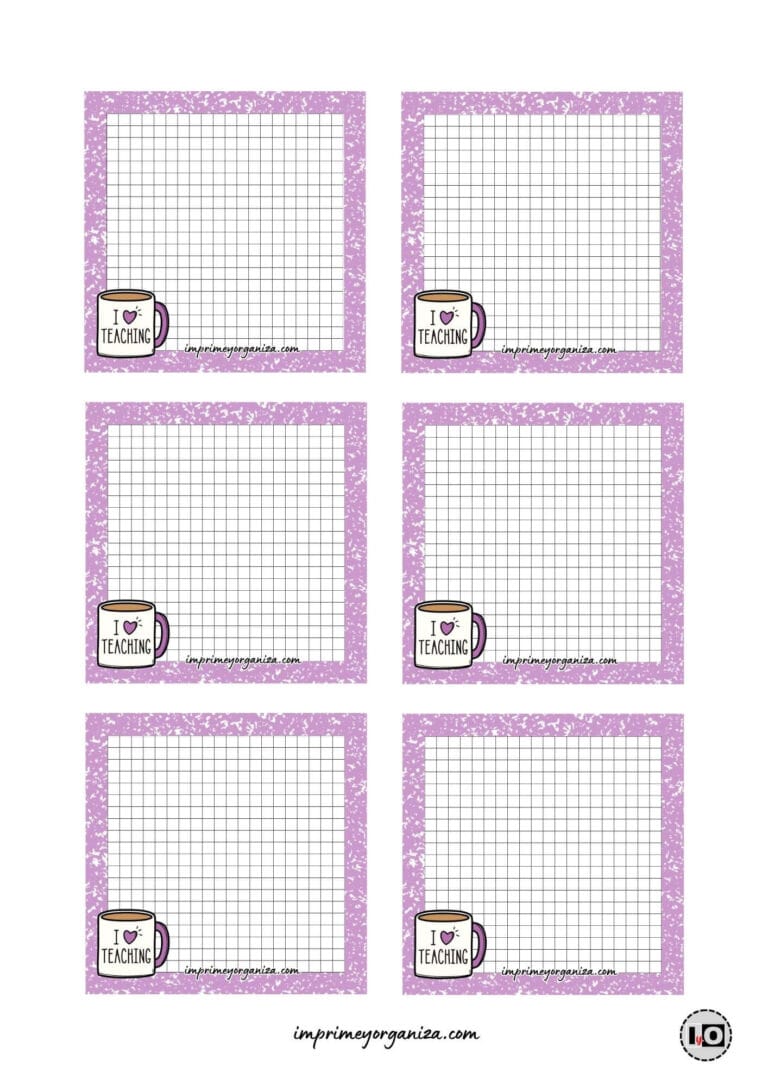 Memo Pad Composition Lila