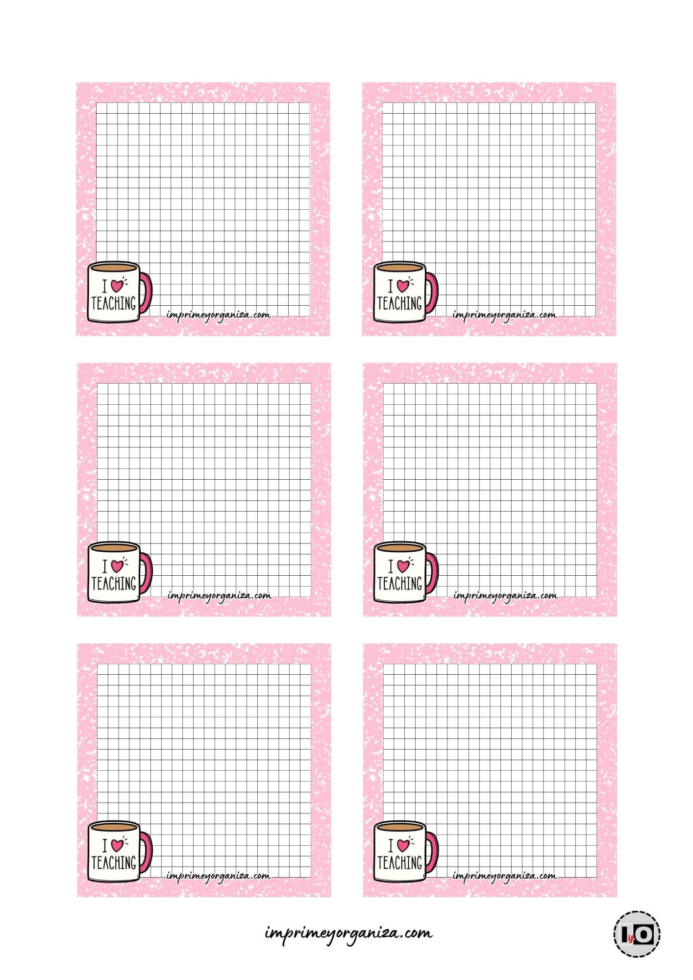 Memo Pad Composition Rosa