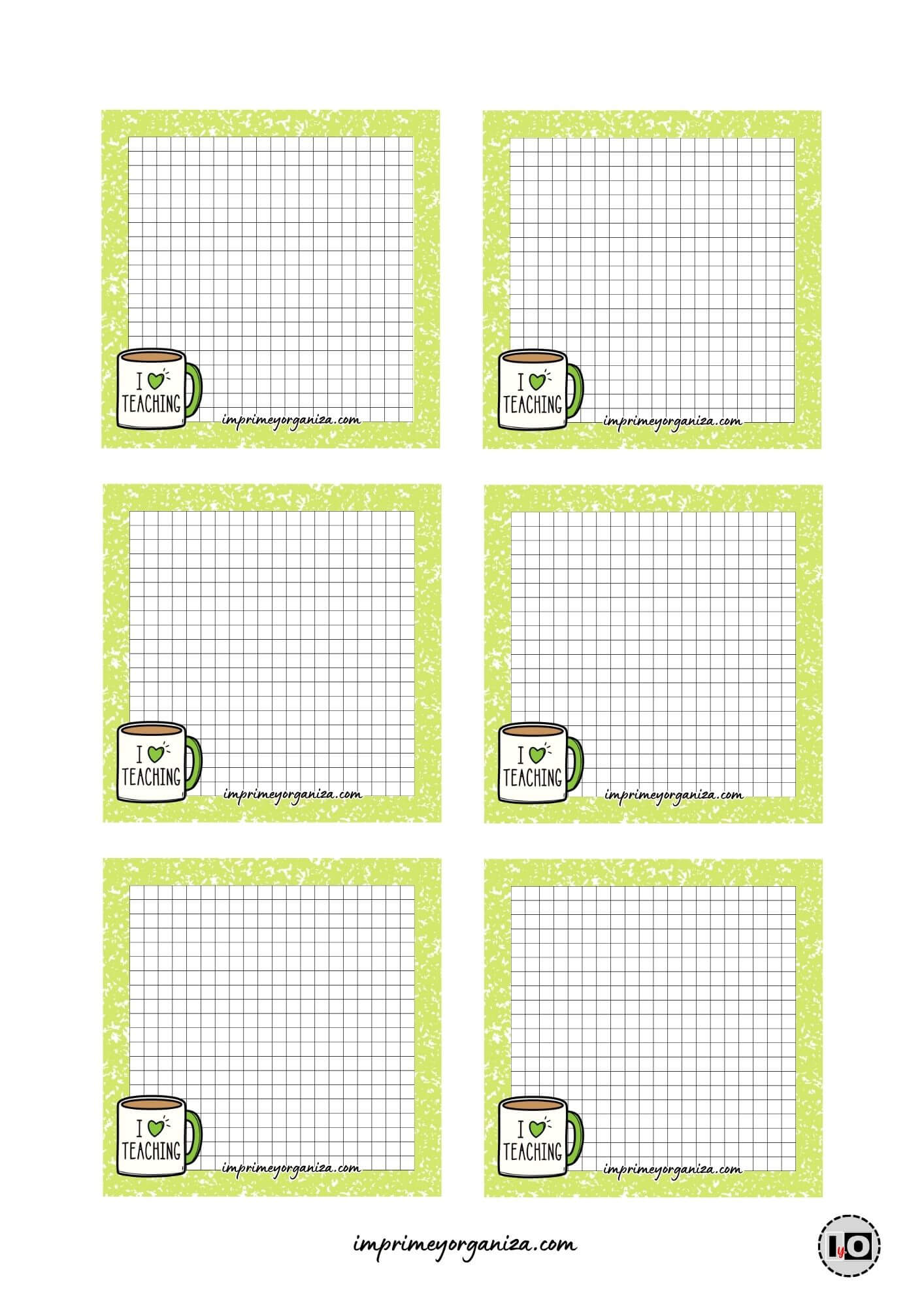 Memo Pad Composition Verde