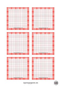 Memo Pad Rojo