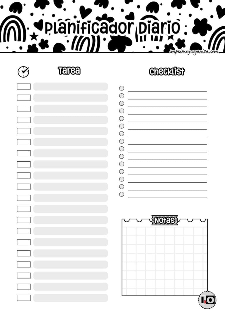 Planificador Diario Cute