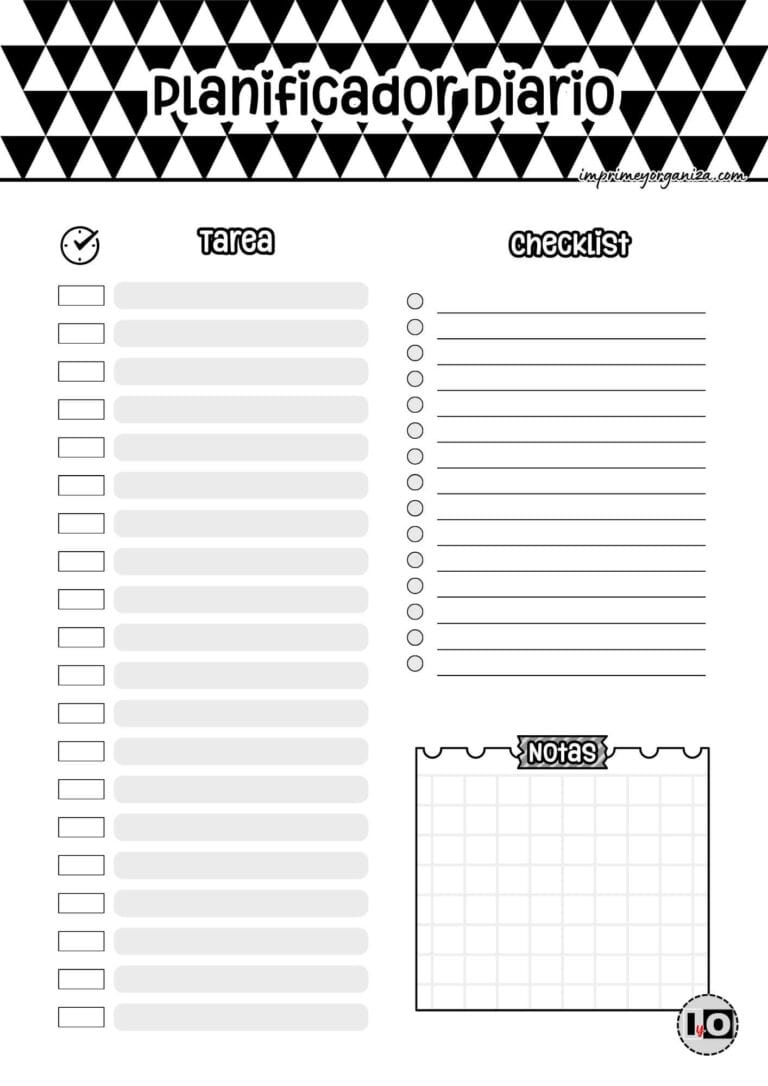 Planificador Diario Triángulos