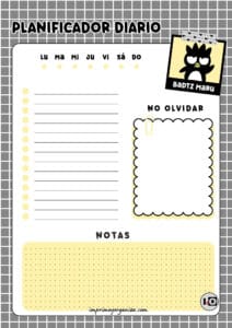 Planificador Diario de Badtz Maru