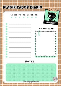 Planificador Diario de Chococat