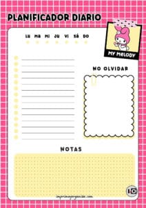 Planificador Diario de My Melody