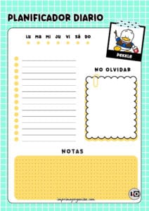 Planificador Diario de Pekkle