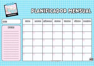 Planificador Mensual de Cinnamonroll