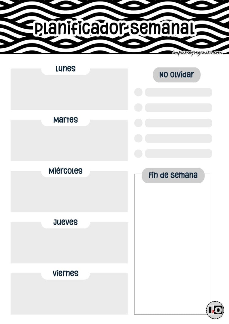Planificador Semanal Ondas