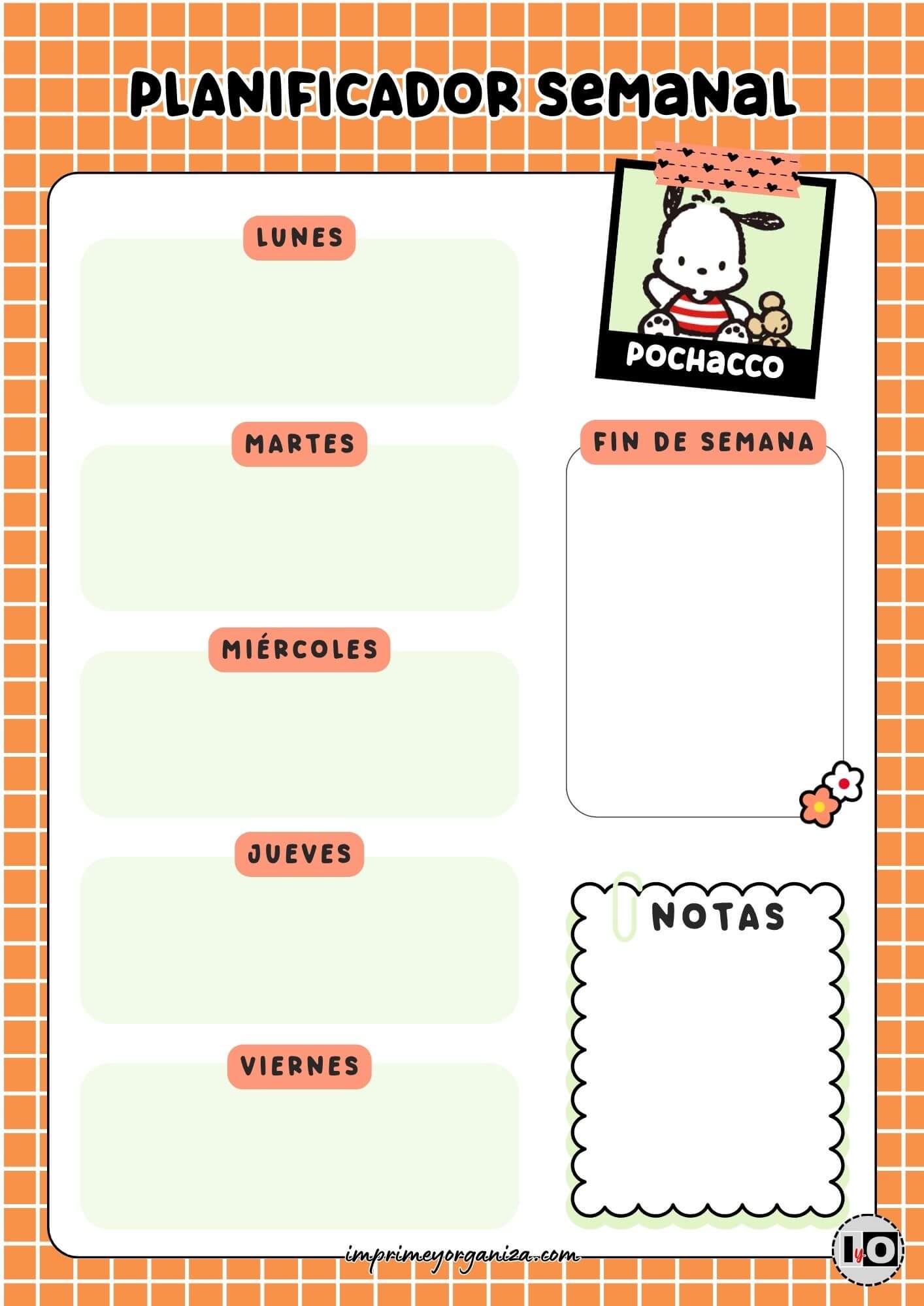 Planificador Semanal de Pochacco