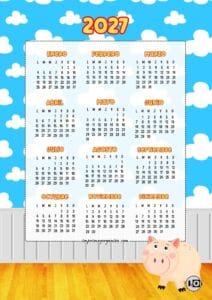 Calendario 2027 Hamm