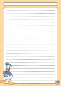 Hoja rayada Donald Duck