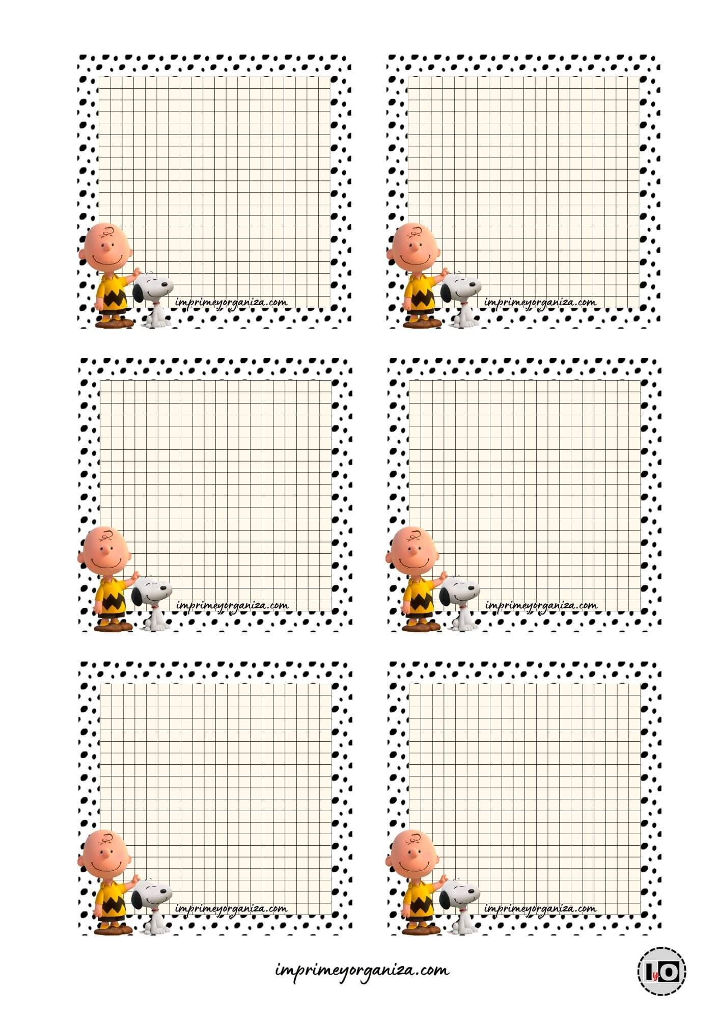 Memo Pad Snoopy y Carlitos