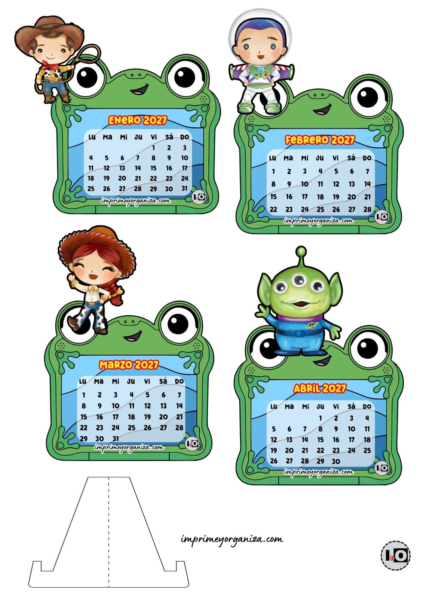 Calendario Armable 2027 Toy Story