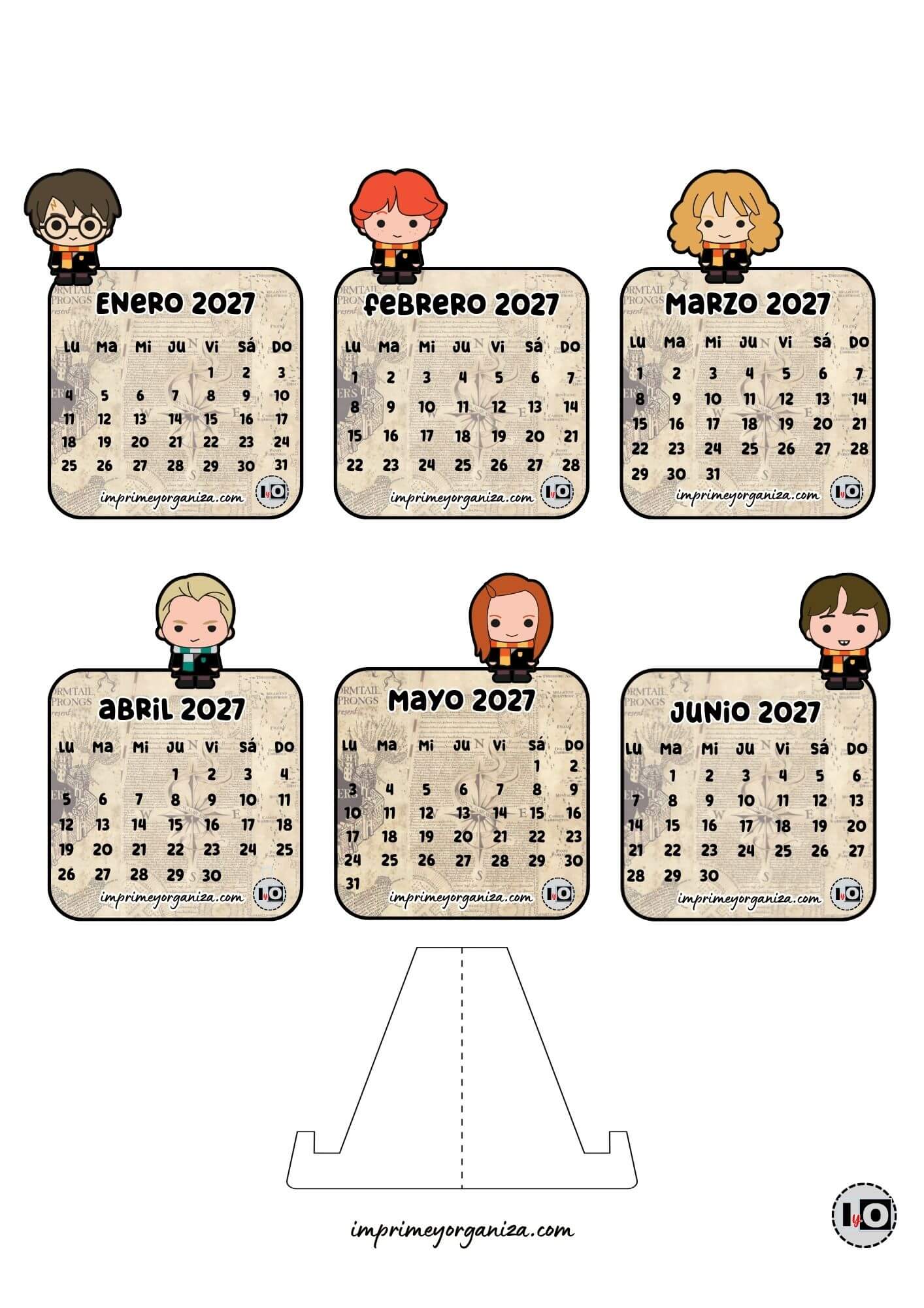Calendario Armable de 2027 Harry Potter