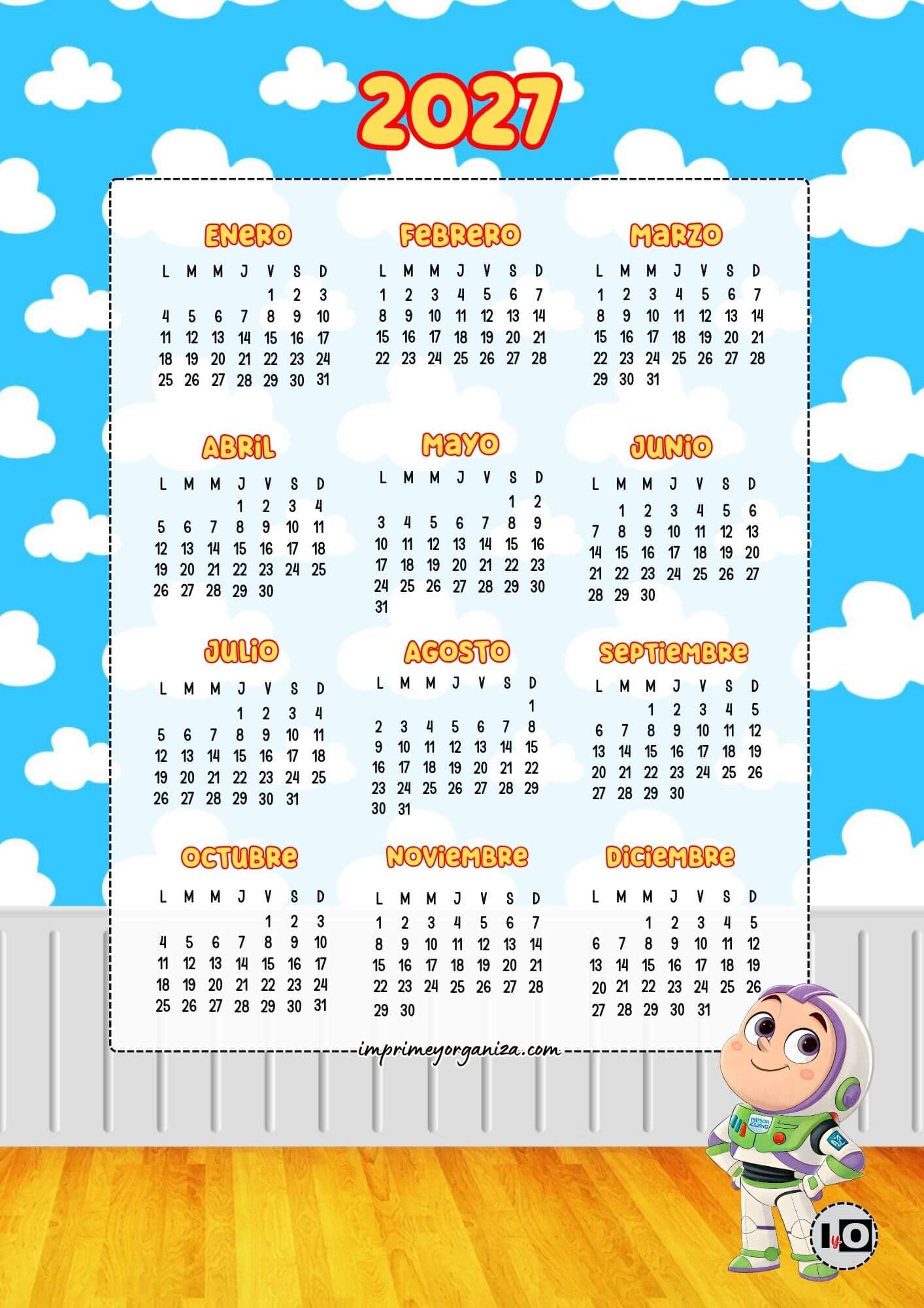 Calendario de 2027 Buzz