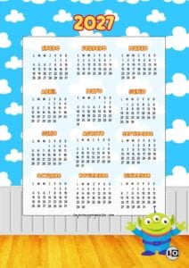 Calendario de 2027 Marcianito