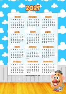 Calendario de 2027 Mr. Potato