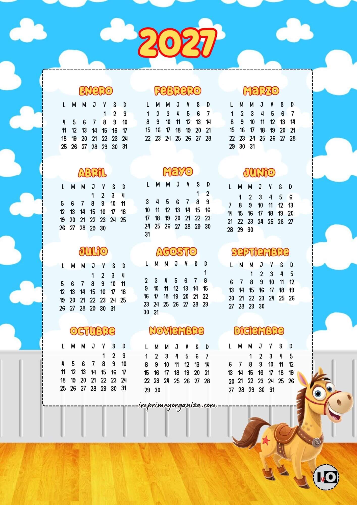 Calendario de 2027 Perdigón