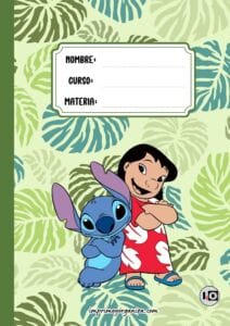 Portada y Contraportada Stitch y Lilo