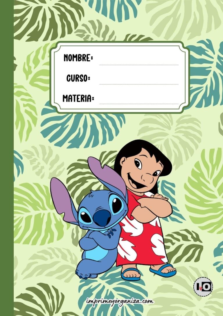 Portada y Contraportada Stitch y Lilo