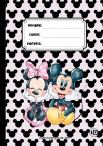 Portada y contraportada Mickey y Minnie