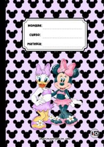 Portada y contraportada Minnie y Daisy