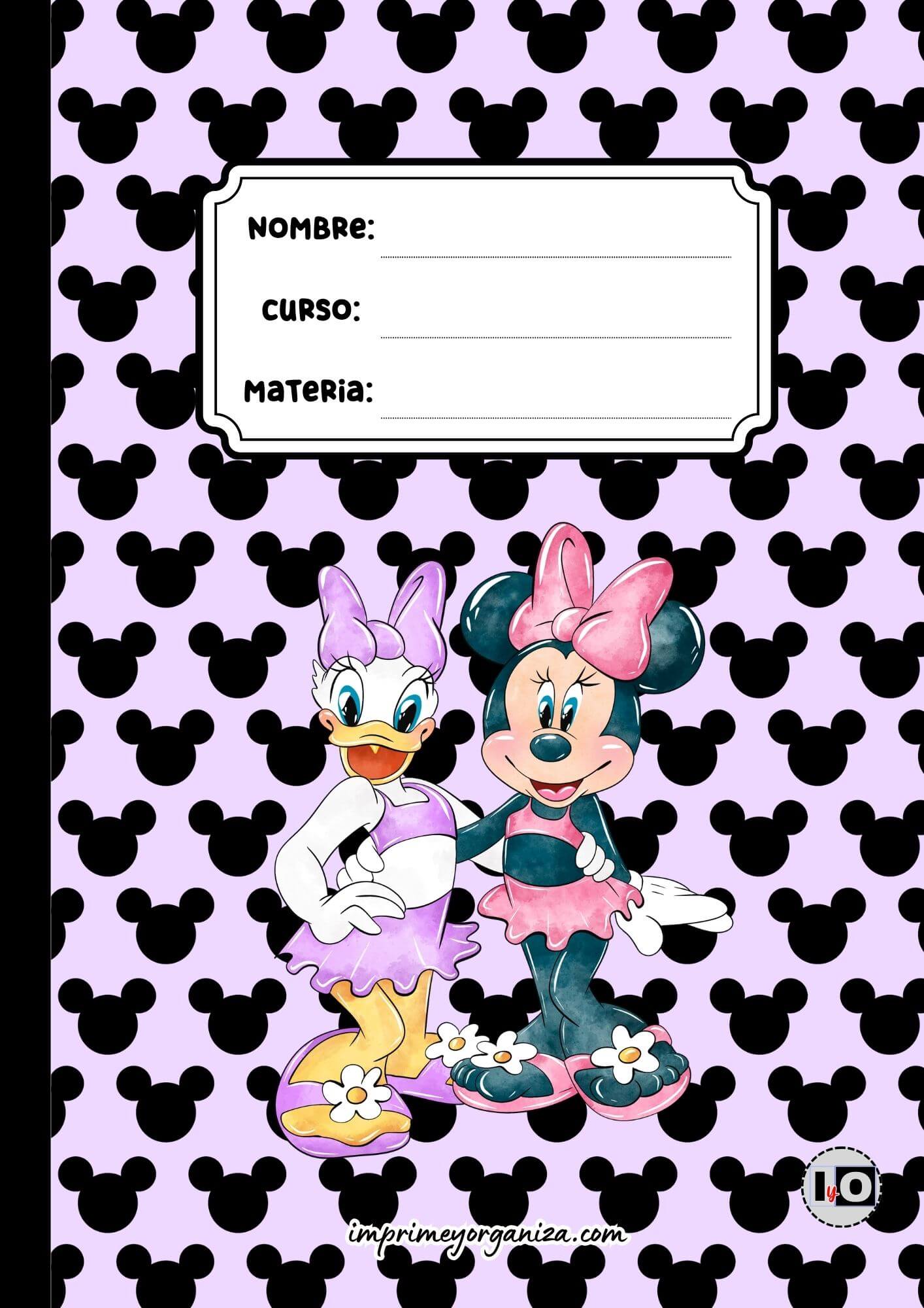 Portada y contraportada Minnie y Daisy