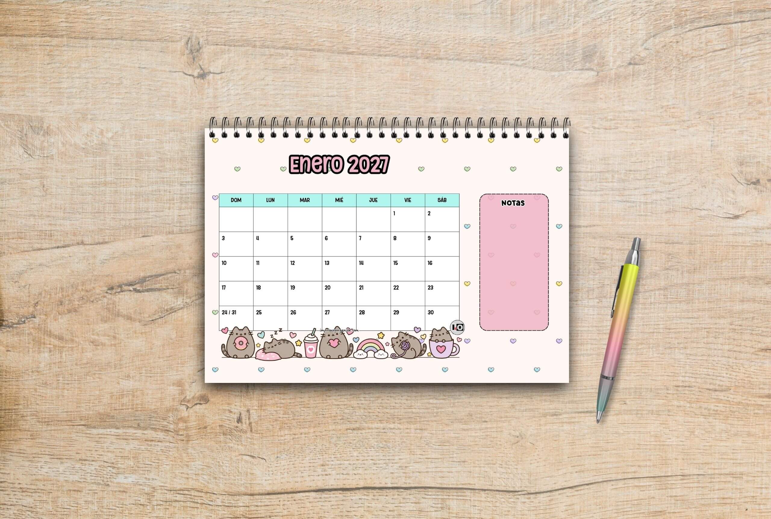 calendarios de escritorio para imprimir en PDF gratis