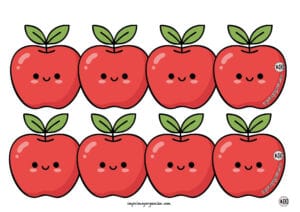 Cenefa manzanas pizarrón