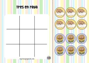Tres en Raya Capibaras Kawaii
