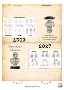 Calendario Carpa 2027 Aristóteles