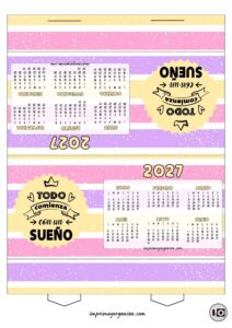 Calendario Carpa 2027 Todo Comienza