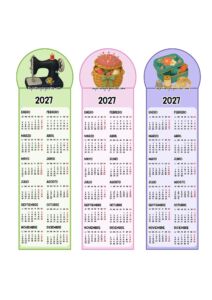 Calendarios Marcapáginas 2027 costura
