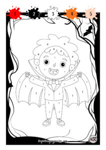 Colorear por número Vampiro