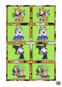 Juego de Memoria Bluey Halloween