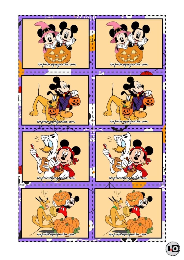 Juego de Memoria Mickey y Amigos Halloween