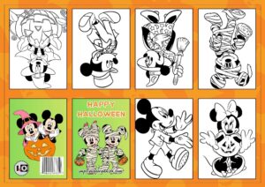 Librito de Mickey y Minnie Halloween