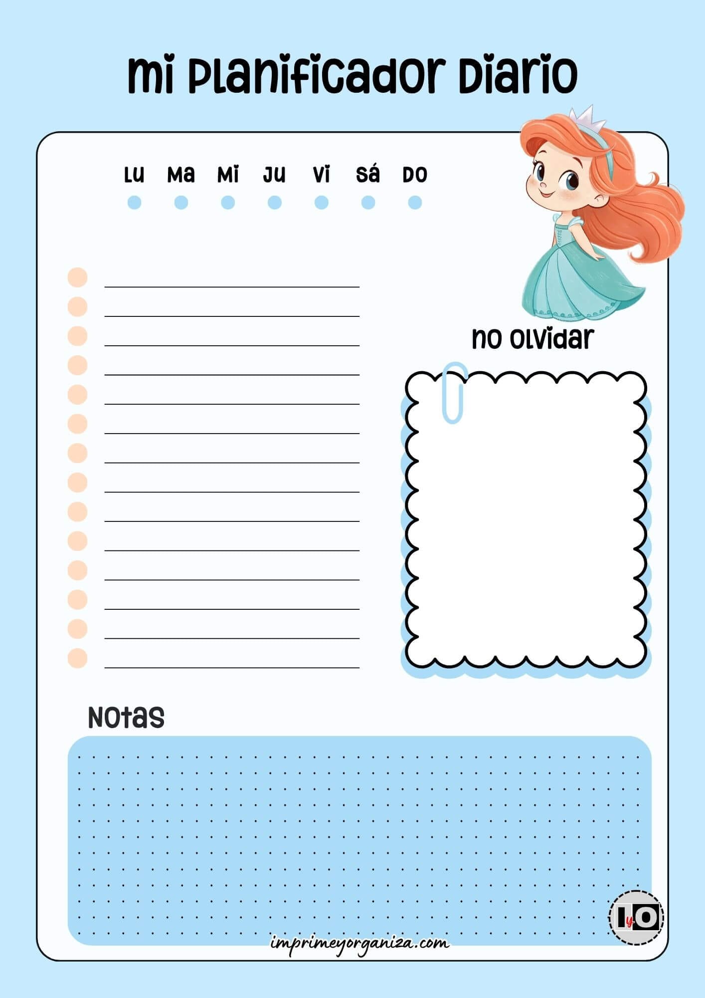 Planificador Diario Ariel