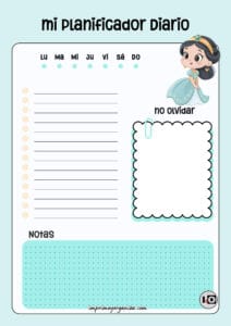 Planificador Diario Jasmine