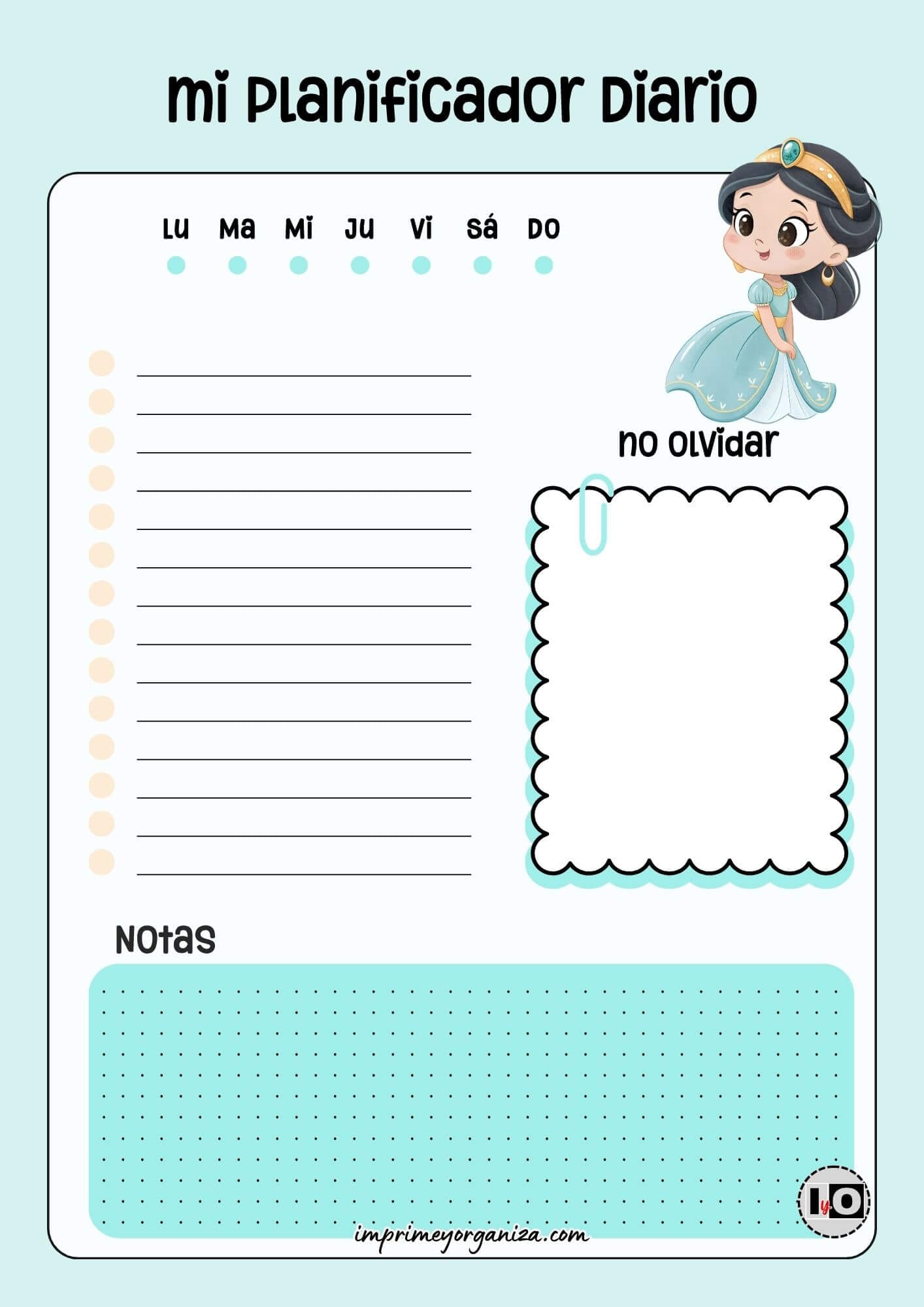 Planificador Diario Jasmine