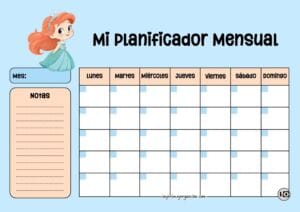 Planificador Mensual Ariel